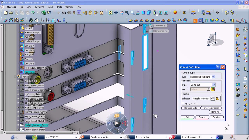 screenshot of CATIA