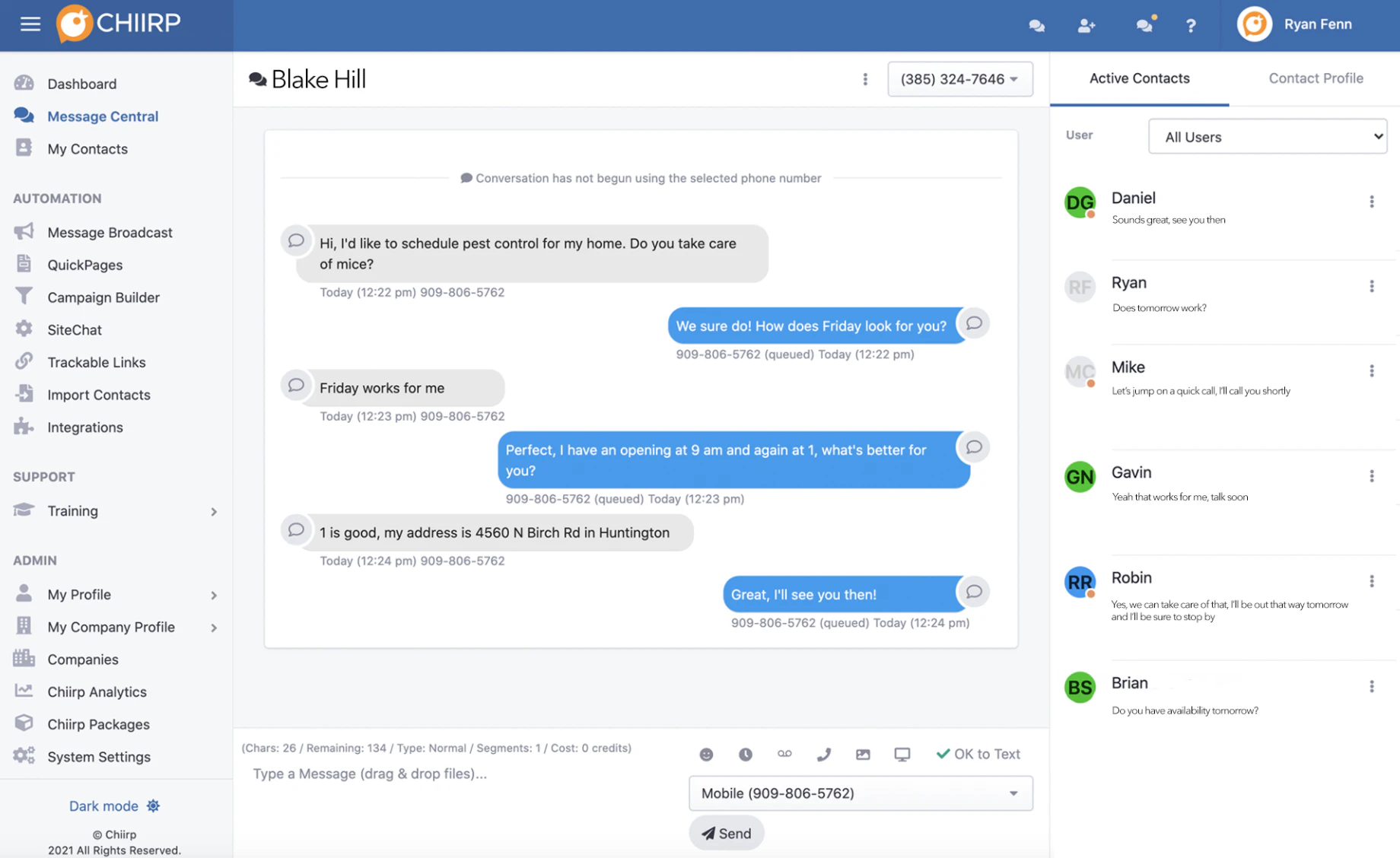 screenshot of CHIIRP