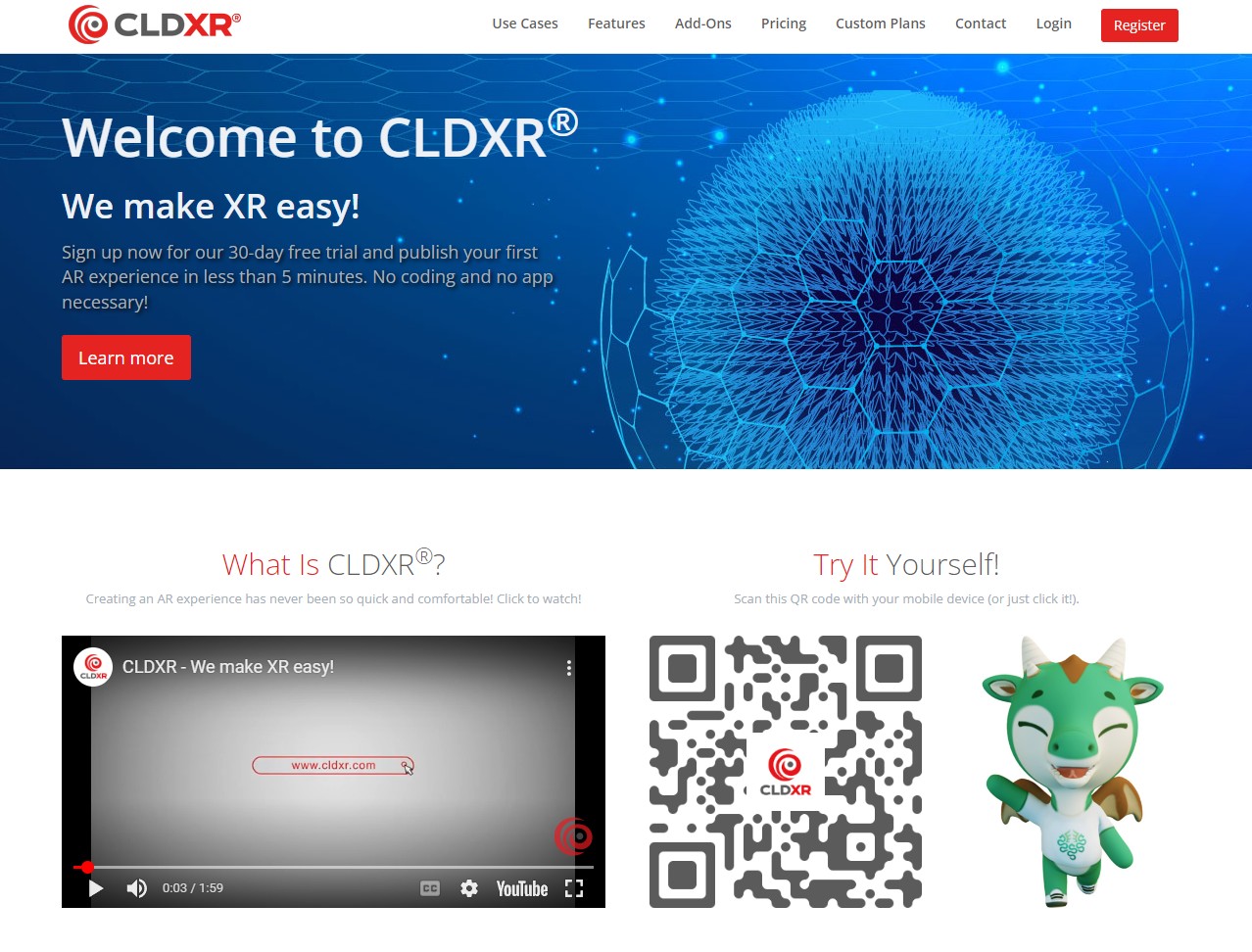 screenshot of CLDXR