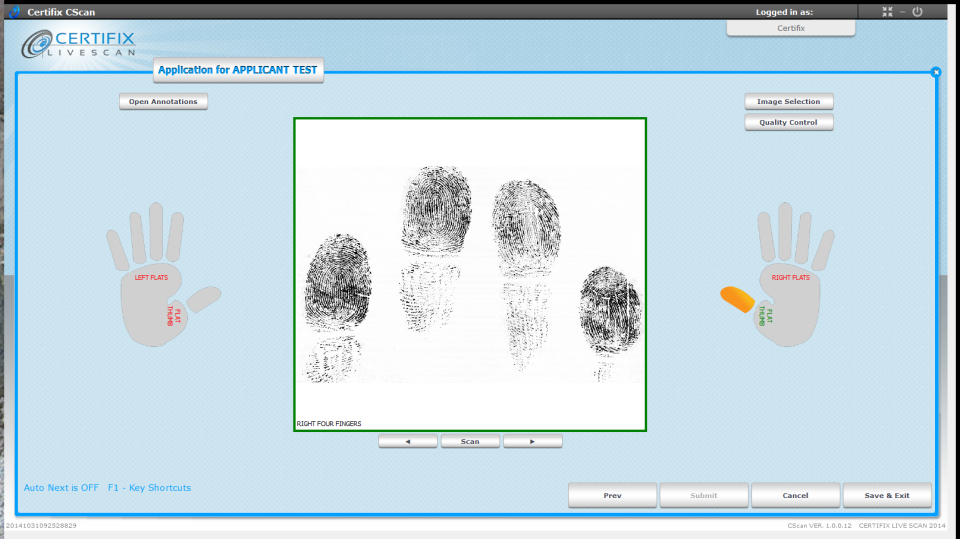 screenshot of CScan