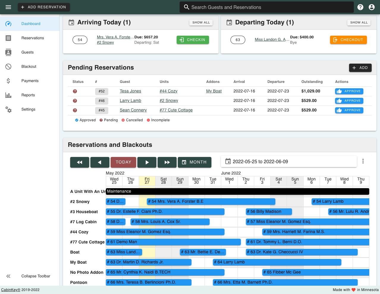 screenshot of CabinKey