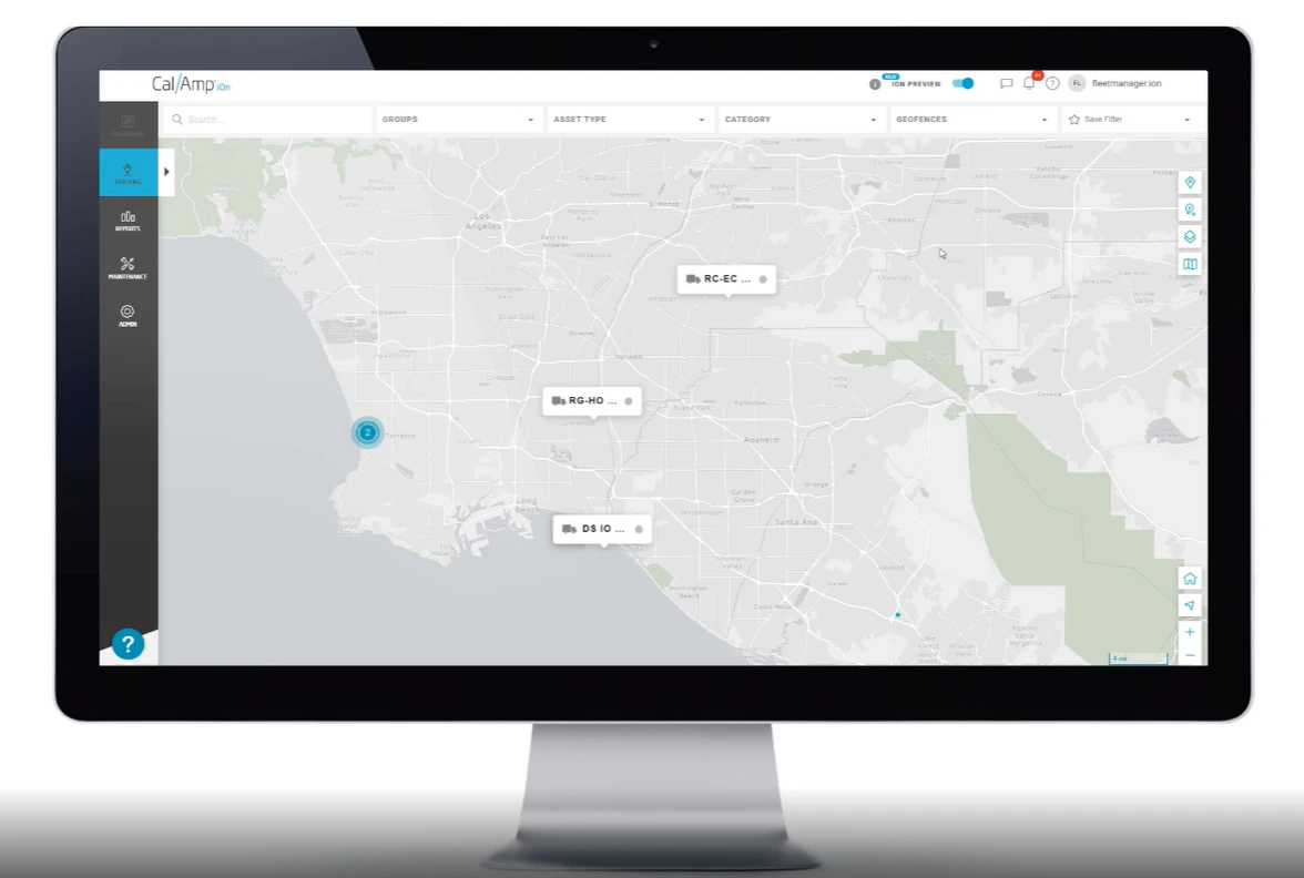 screenshot of CalAmp