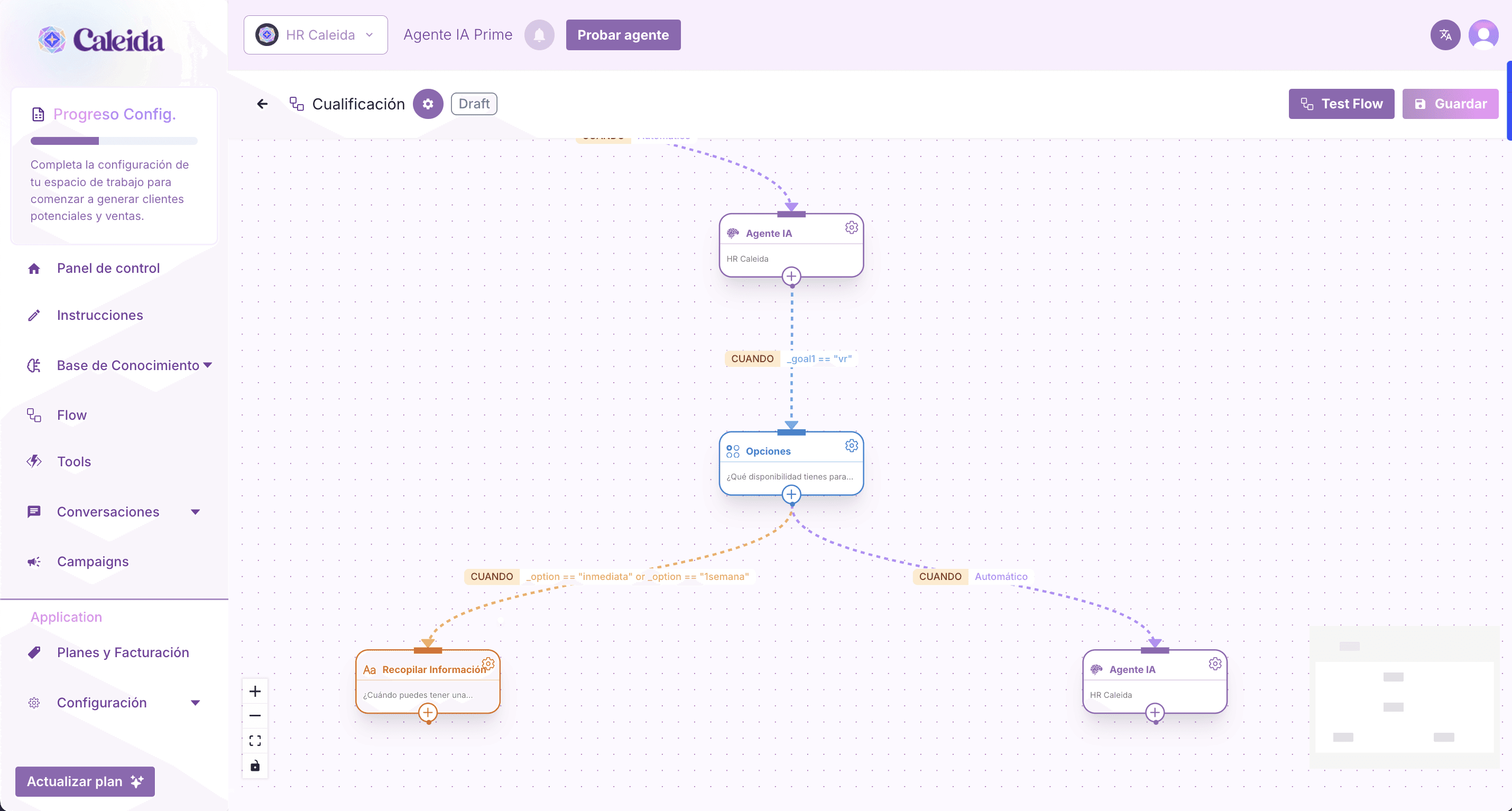 screenshot of Caleida