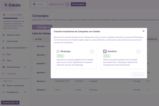 screenshot of Caleida