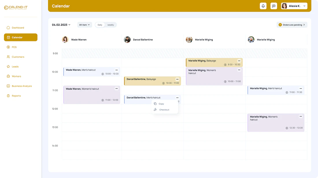 screenshot of Calend-it