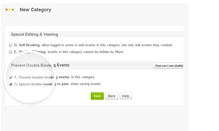 screenshot of CalendarWiz