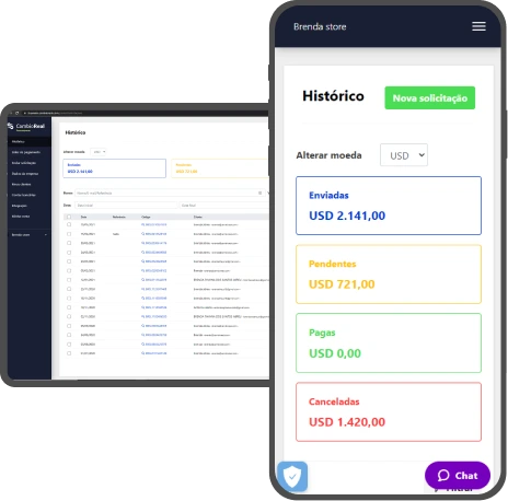 screenshot of CambioCheckout