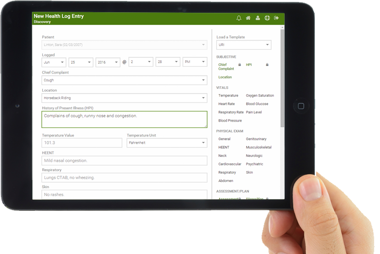 screenshot of CampDoc