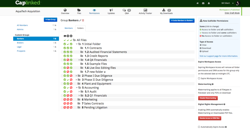 screenshot of CapLinked