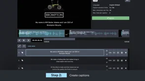 screenshot of CaptionHub