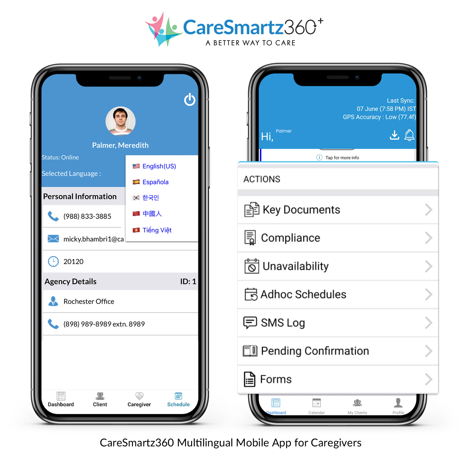 screenshot of CareSmartz360