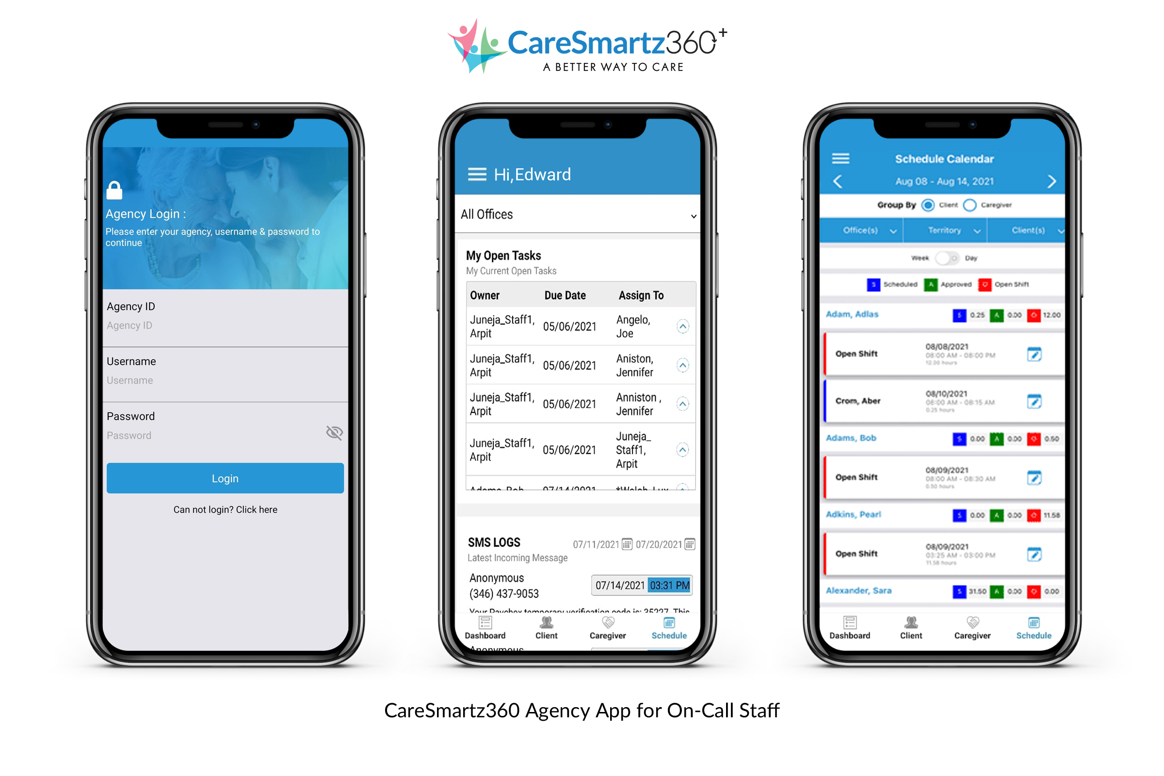 screenshot of CareSmartz360