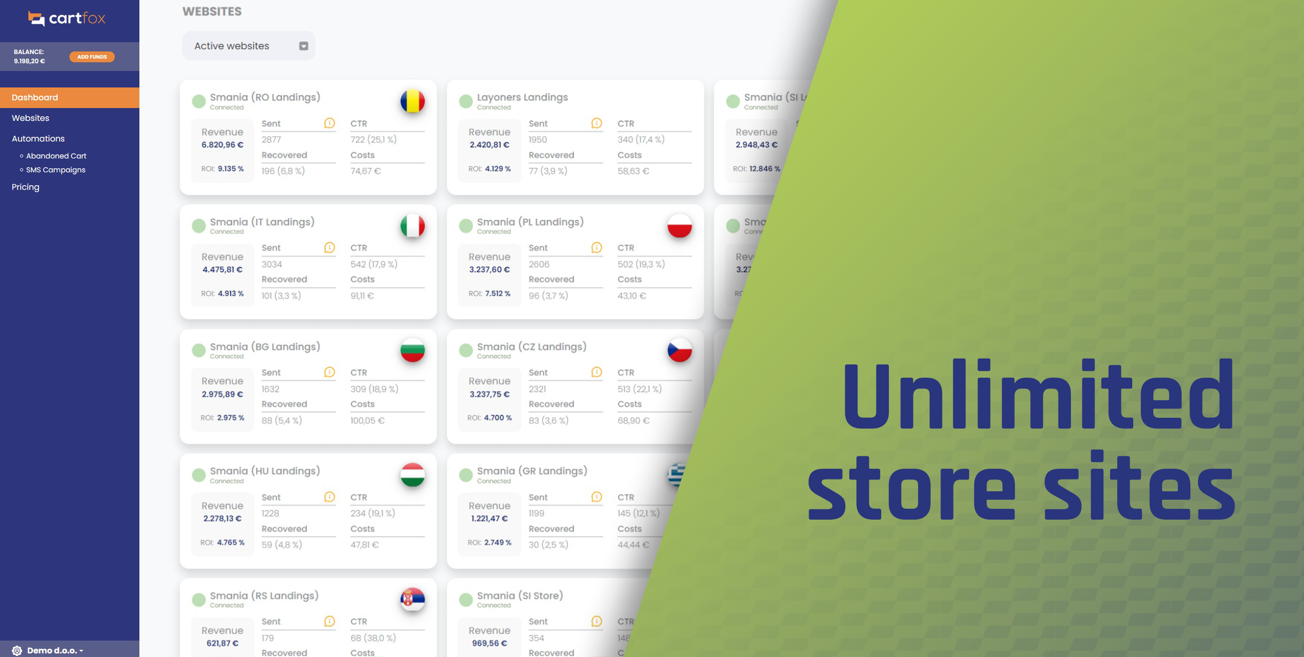 screenshot of CartFox