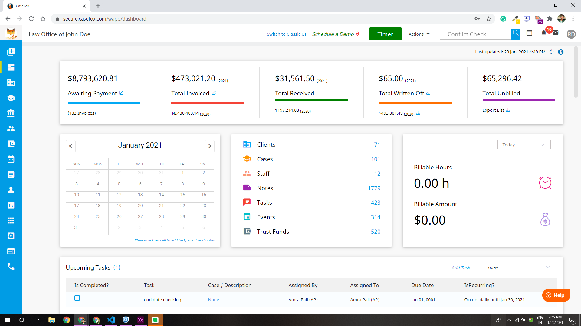 screenshot of CaseFox