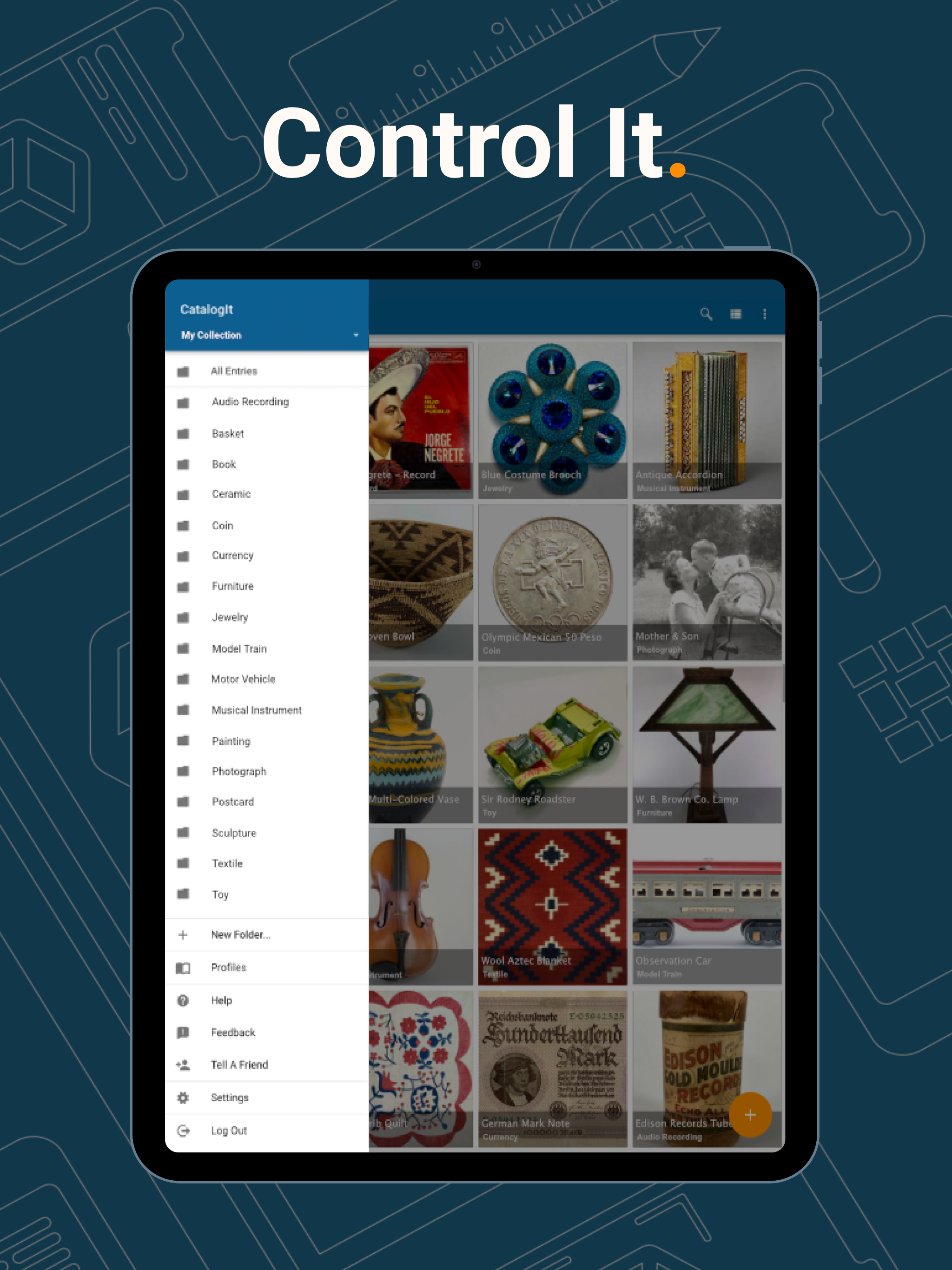 screenshot of CatalogIt