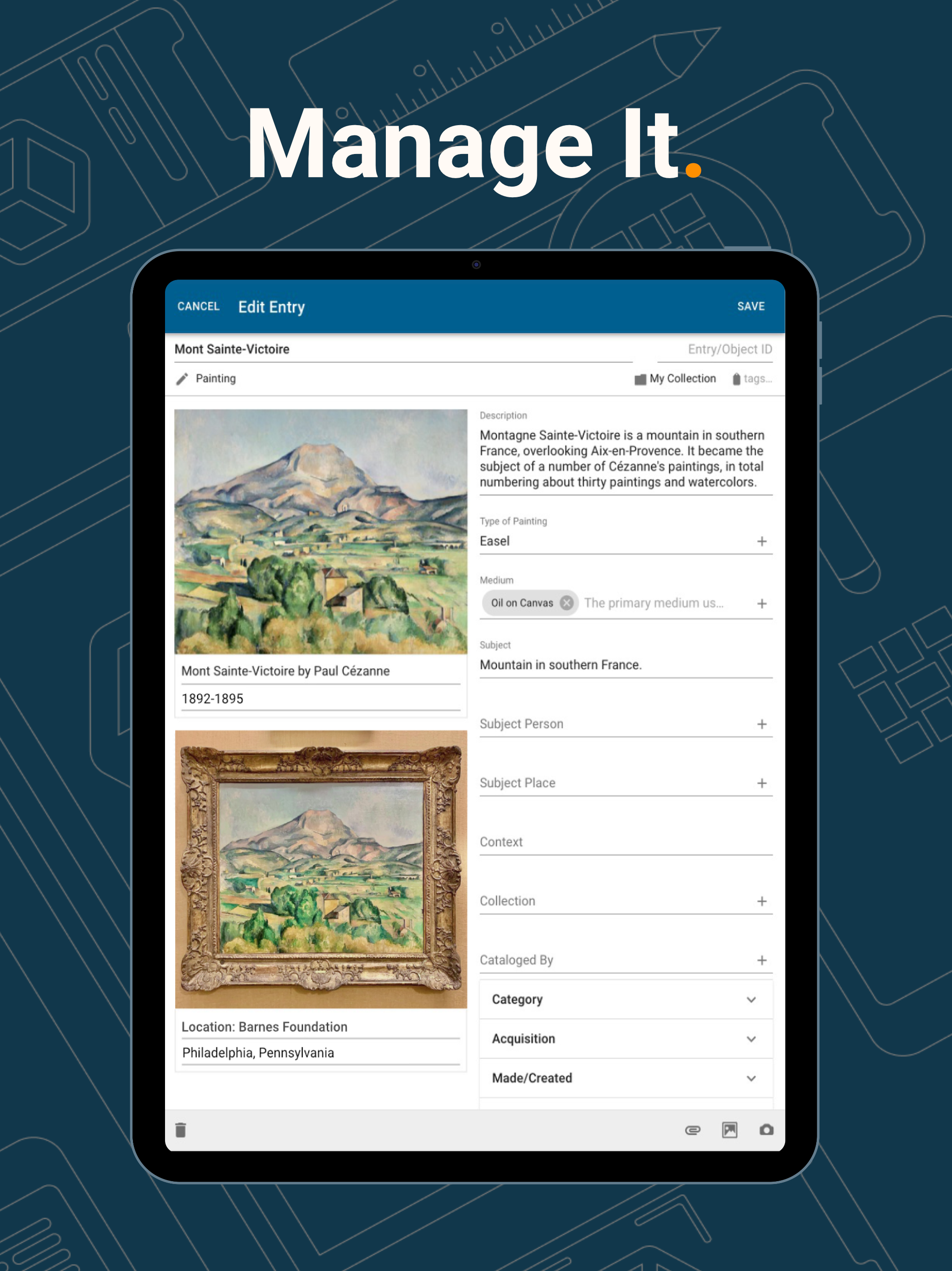 screenshot of CatalogIt