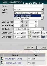 screenshot of CaterXpert