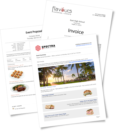 screenshot of Caterease