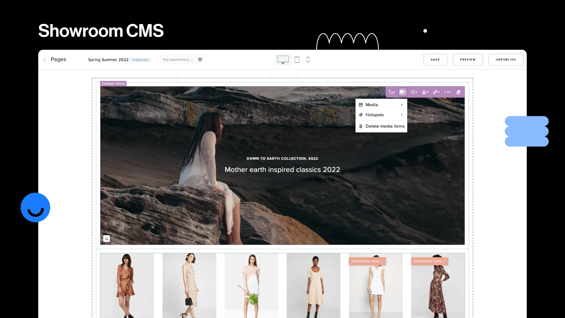screenshot of Centra