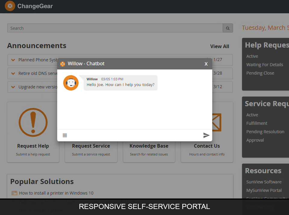 screenshot of ChangeGear