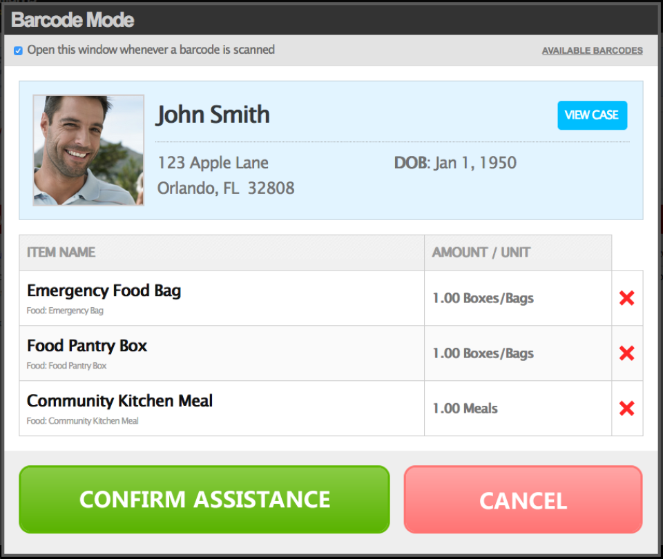 screenshot of CharityTracker
