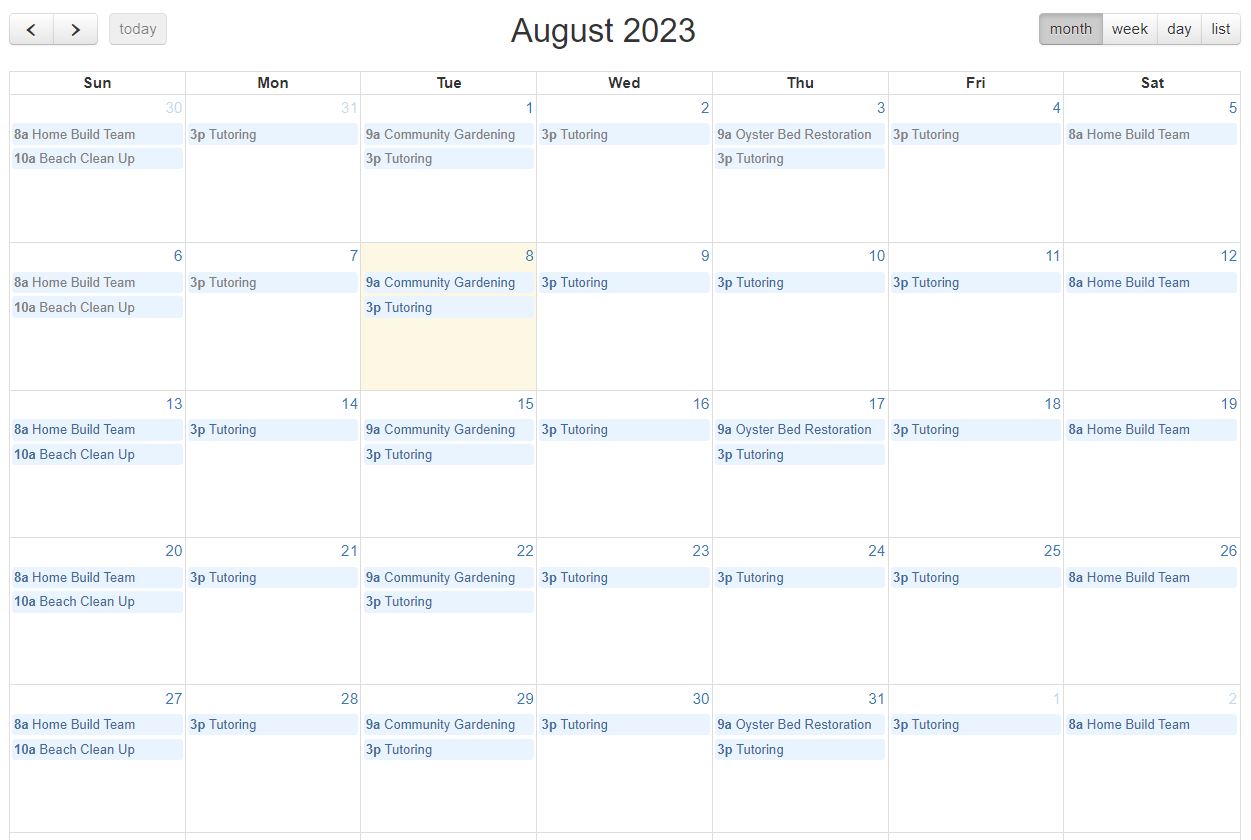 screenshot of Charityproud