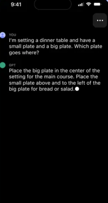 screenshot of ChatGPT