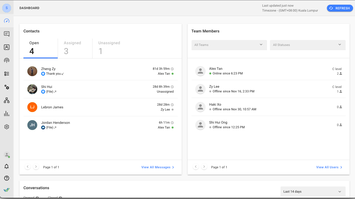 screenshot of Chatiico