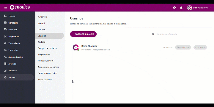 screenshot of Chatiico