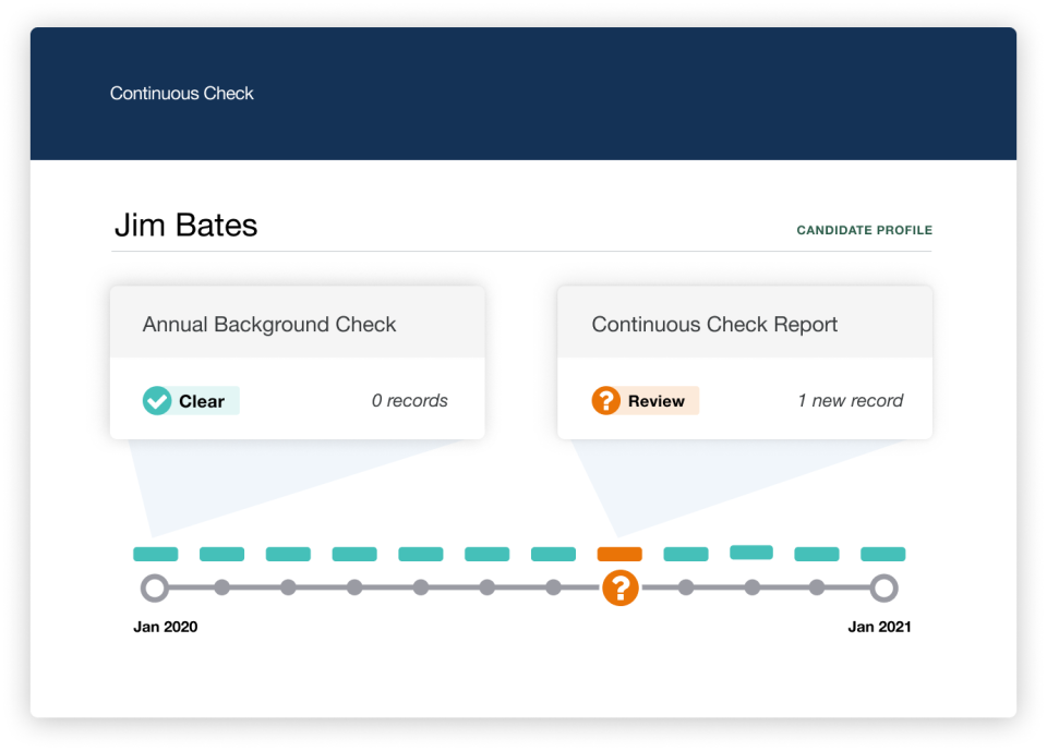screenshot of Checkr