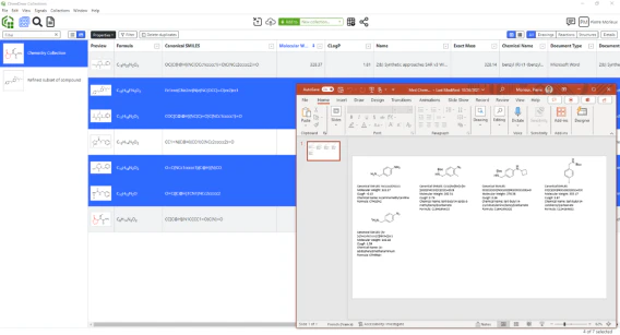 screenshot of ChemDraw