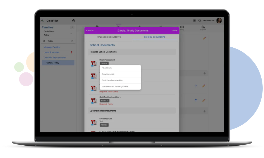 screenshot of ChildPilot