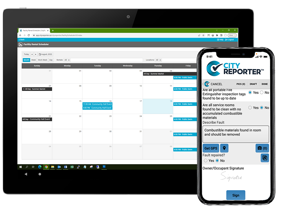 screenshot of CityReporter