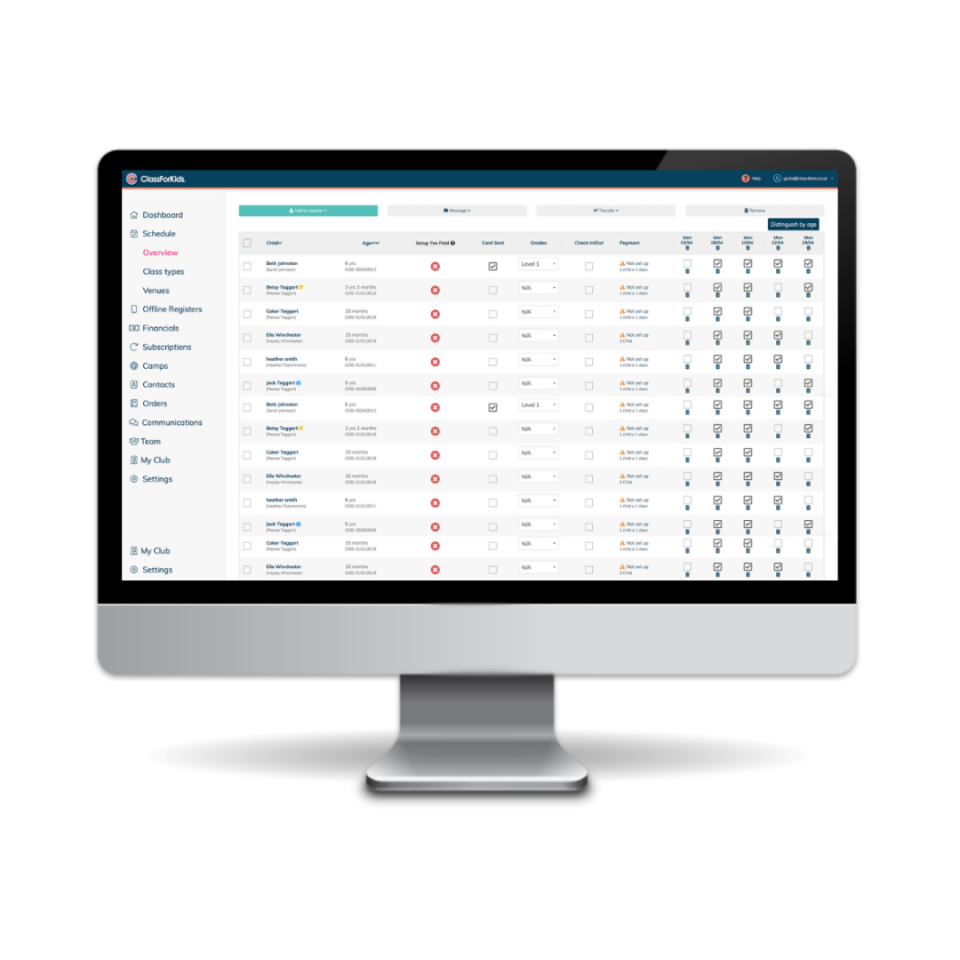 screenshot of ClassForKids