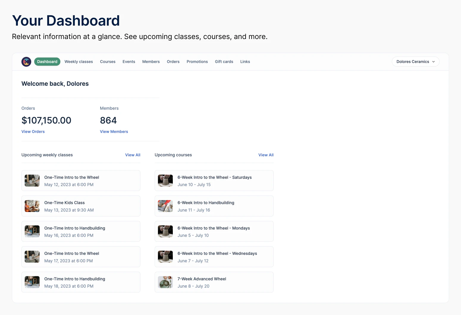 screenshot of Classly