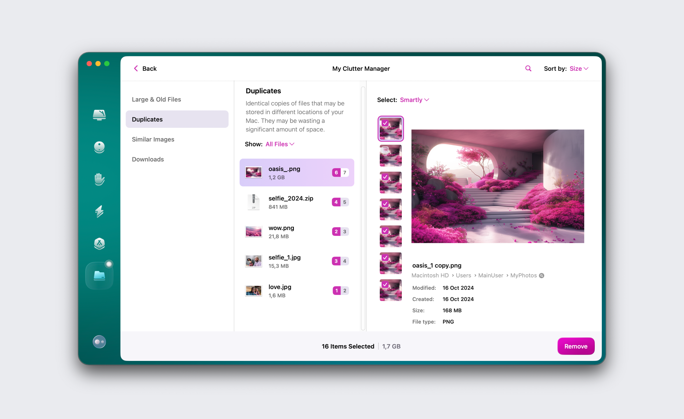 screenshot of CleanMyMac