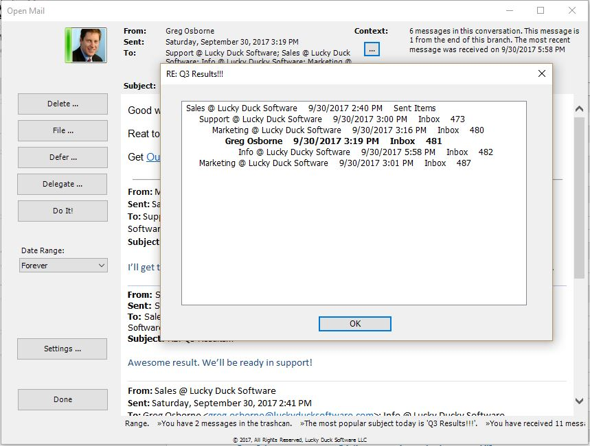 screenshot of CleanOut