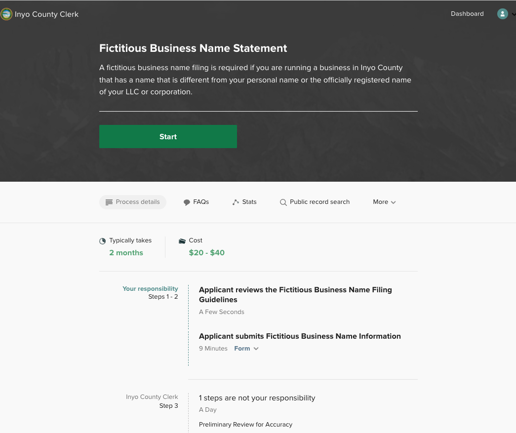 screenshot of ClearForms