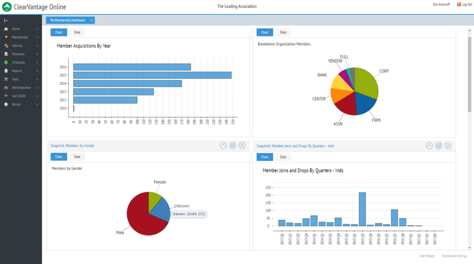 screenshot of ClearVantage