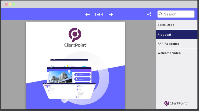 screenshot of ClientPoint