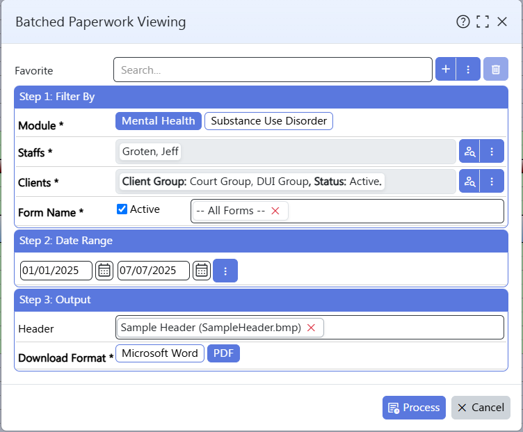 screenshot of ClinicTracker