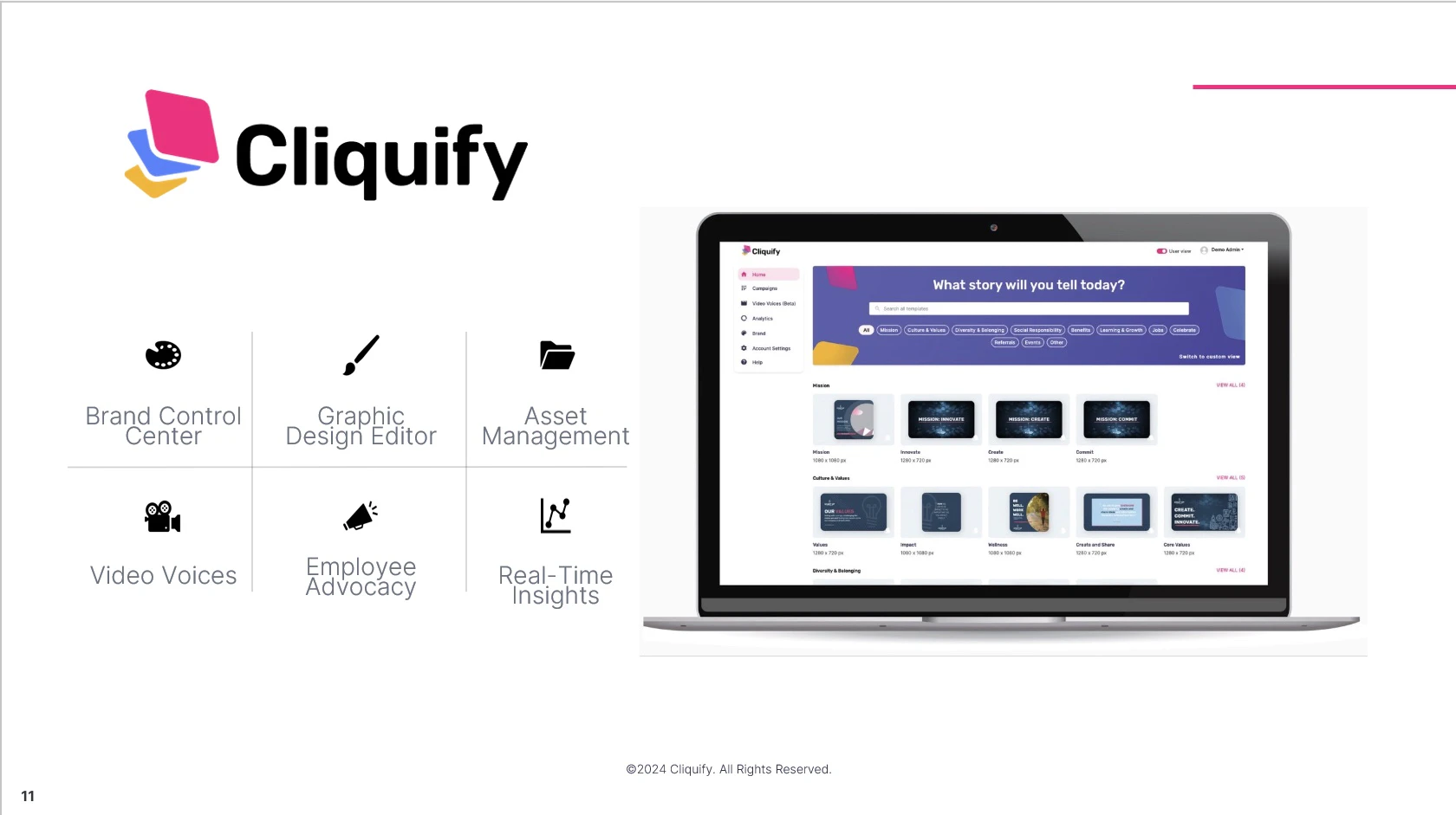 screenshot of Cliquify