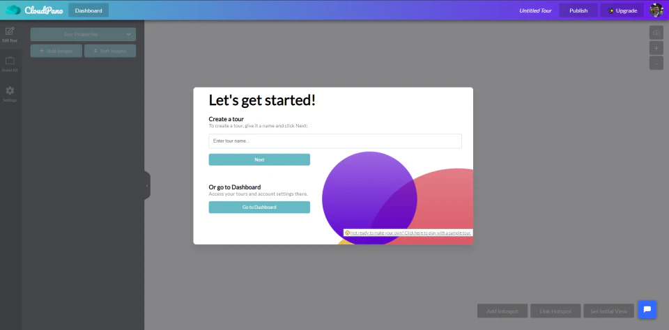 screenshot of CloudPano
