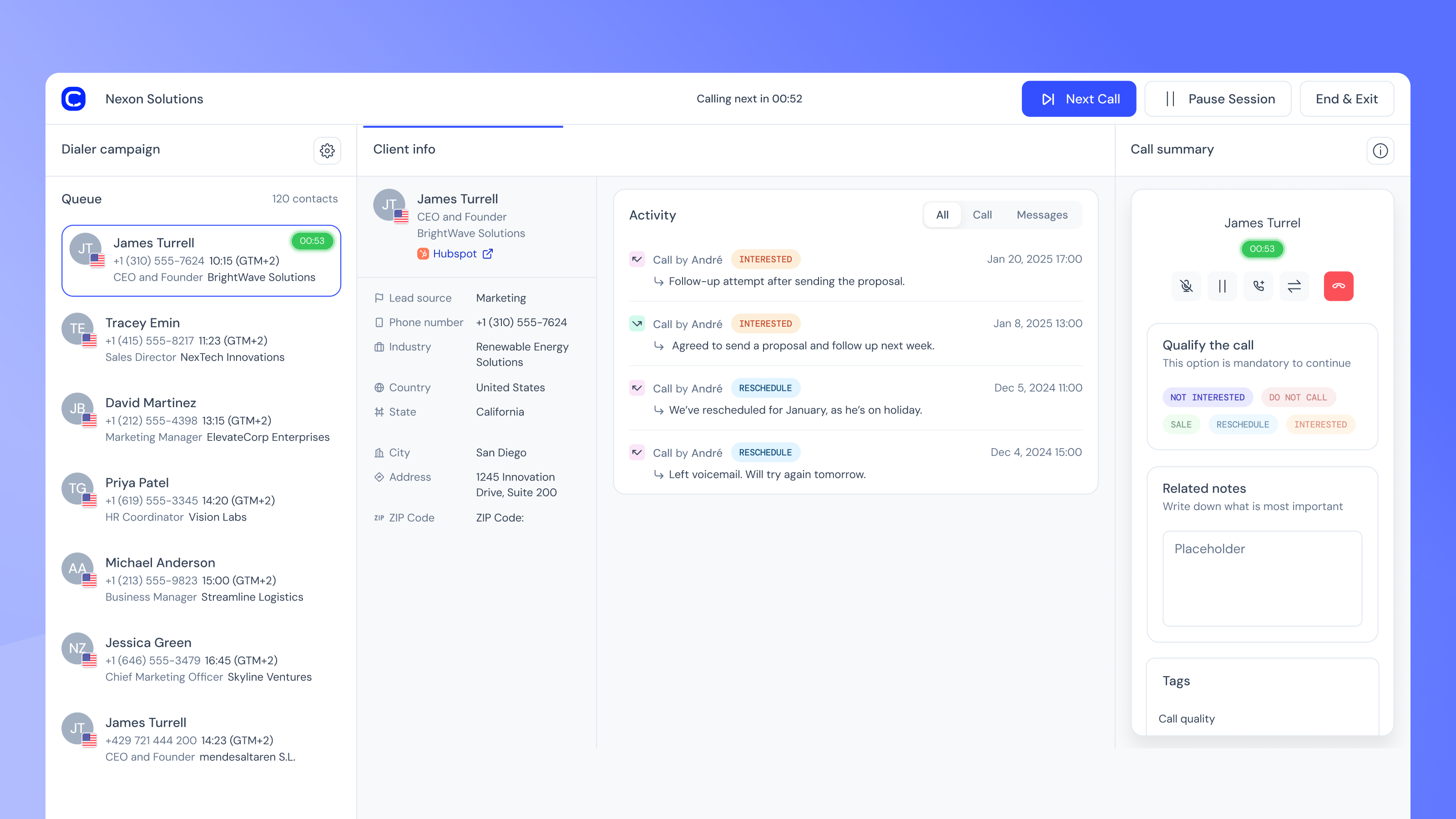 screenshot of CloudTalk