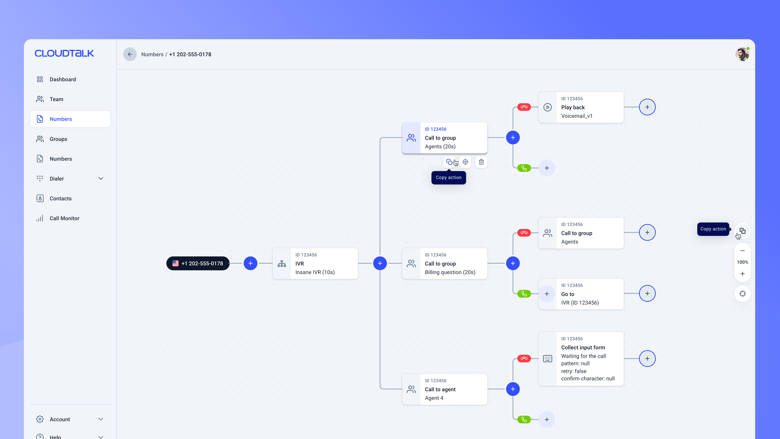 screenshot of CloudTalk
