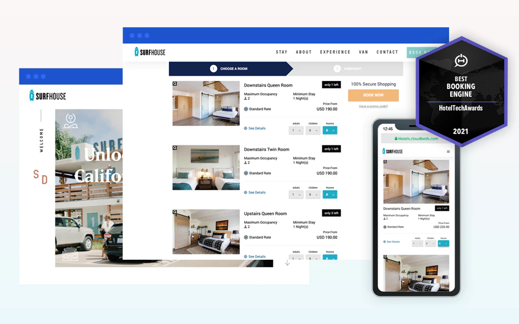 screenshot of Cloudbeds