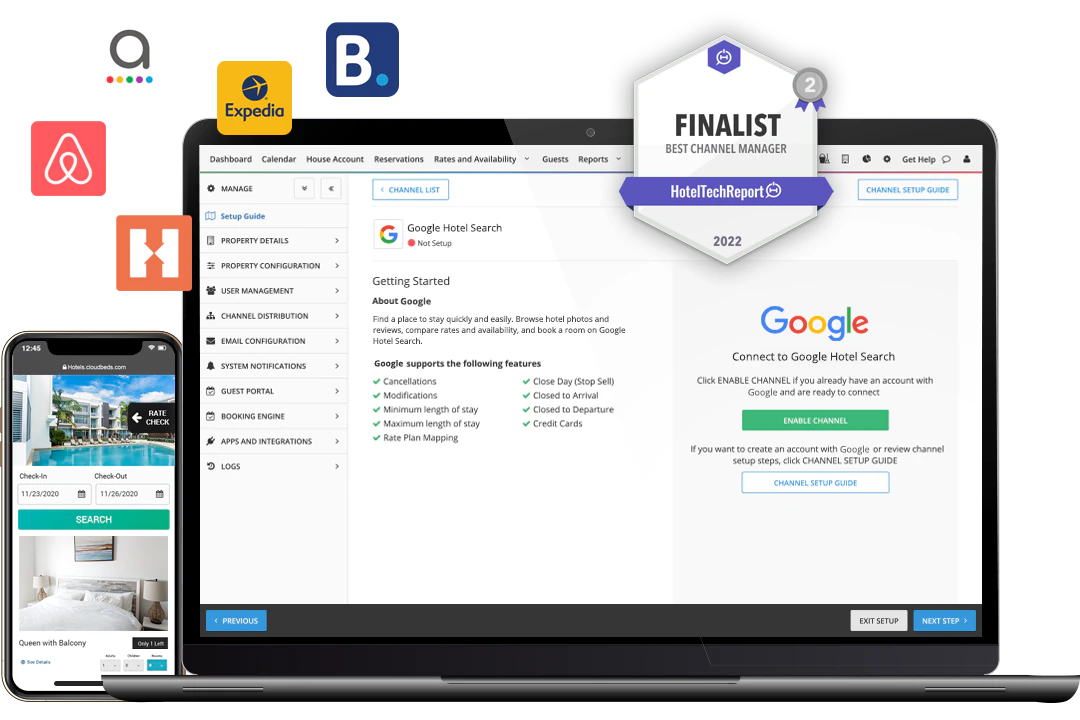 screenshot of Cloudbeds