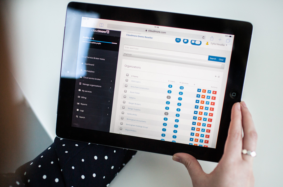 screenshot of Cloudmore