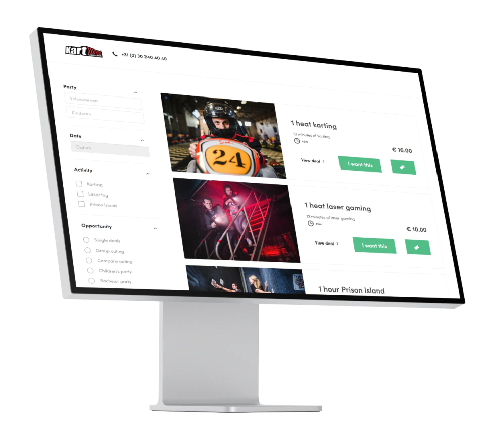 screenshot of Clubspeed