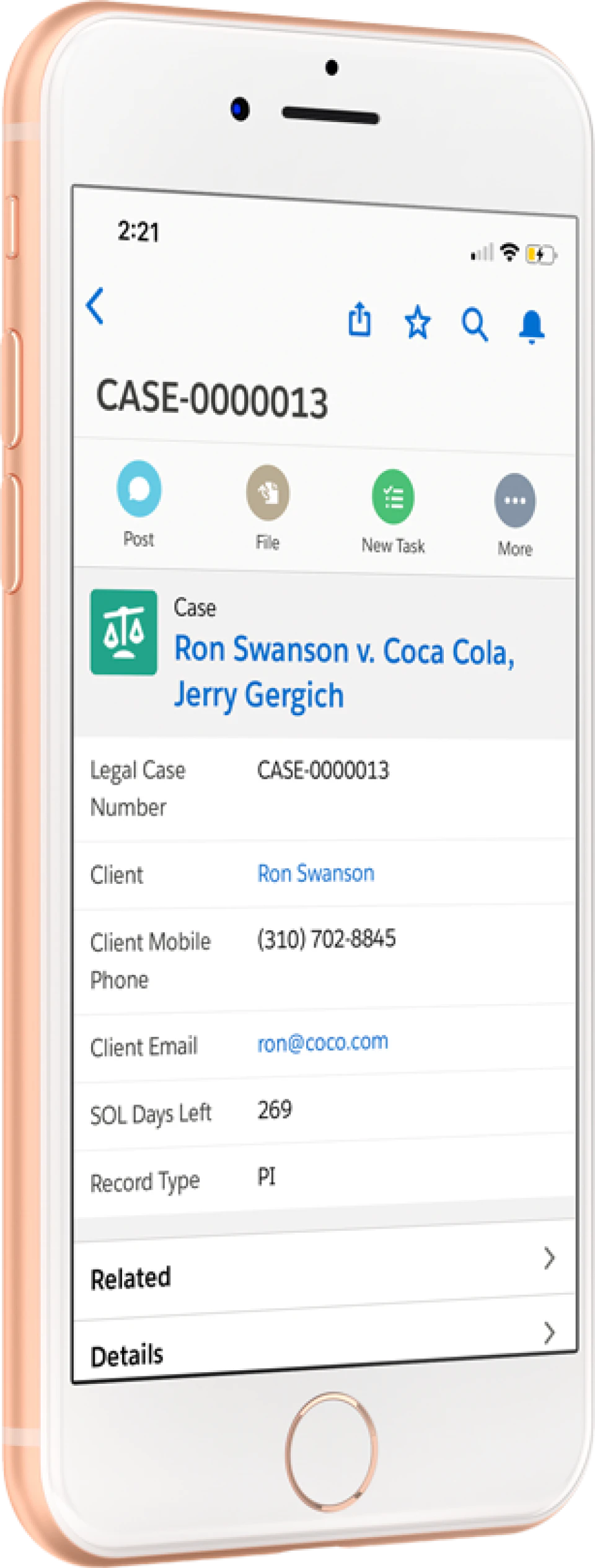 screenshot of CoCounselor